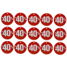 Tabliczki promocyjne kółka -40% małe (100szt)