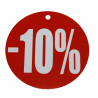 Tabliczki promocyjne kółka -10% duże (1szt)