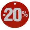 Tabliczki promocyjne kółka -20% duże (1szt)