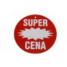 Tabliczki promocyjne kółka "SUPER CENA" duże (1szt)