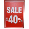 Tabliczki promocyjne wolnostojące "-40%" A-5