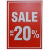 Tabliczki promocyjne wolnostojące "-20%" A-5