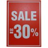 Tabliczki promocyjne wolnostojące "-30%" A-4