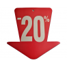Tabliczki promocyjne emotikony -20% duże (1szt)