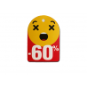 Tabliczki promocyjne emotikony -60% średnie (50szt