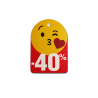 Tabliczki promocyjne emotikony -40% średnie (50szt)