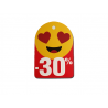 Tabliczki promocyjne emotikony -30% średnie (50szt)