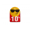 Tabliczki promocyjne emotikony -10% średnie (50szt)