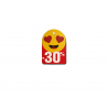 Tabliczki promocyjne emotikony -30% małe (100szt)